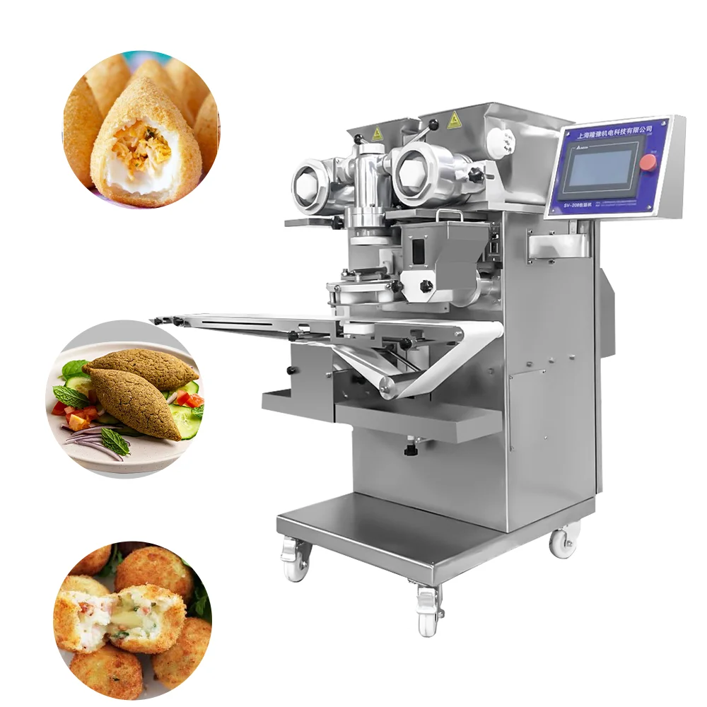 Big Kubba Kibbeh Making Machine High Capacity Automatic Coxinha Kubba Encrusting Making Machine For Central Kitchens