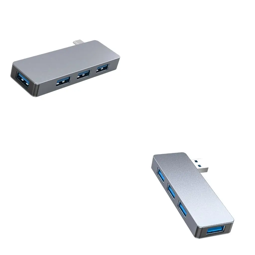  MultiPort USB3.0 Hubs Super Speed Adapters Plugs And Play For Computer Keyboards Mouse External Hard Drive