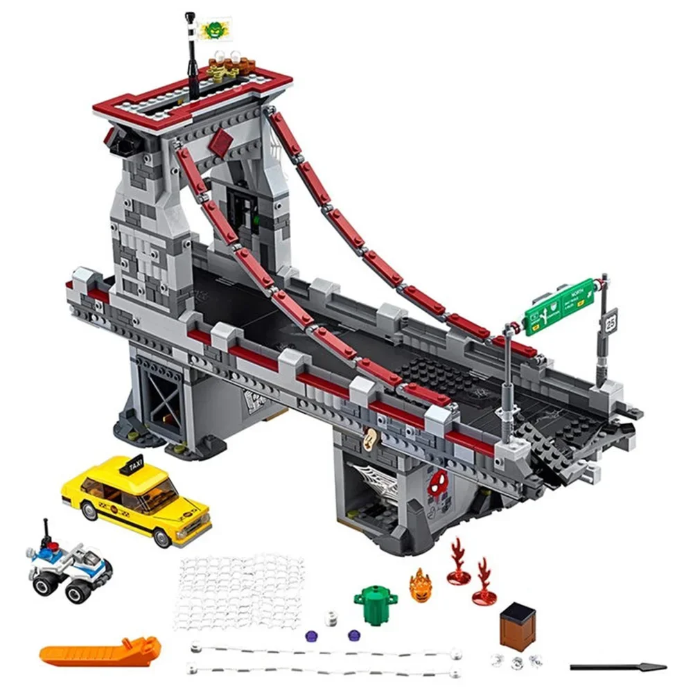 2025 NIEUWE Klassieke Serie Ultieme Brug Battle Bouwstenen Mobiele Auto Model Bricks Speelgoed Voor Kinderen Jongens Verjaardagscadeau