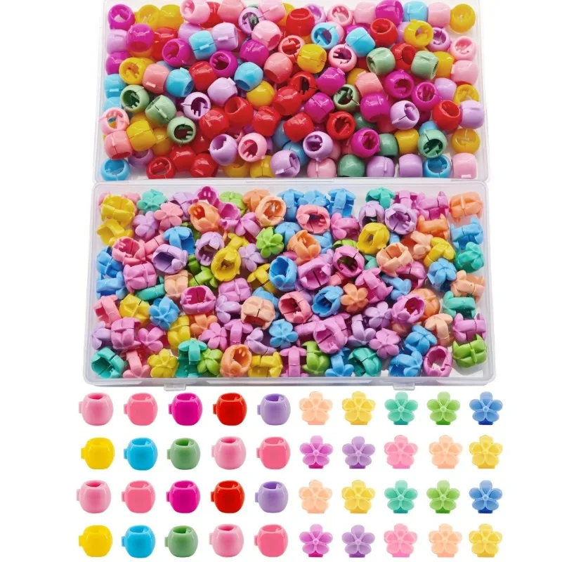 

120Pcs Colorful Beads Flower Dreadlock Hair Clips Sweet Non Slip Easy Install Premium Durable for Braids Locs Women Gift Set