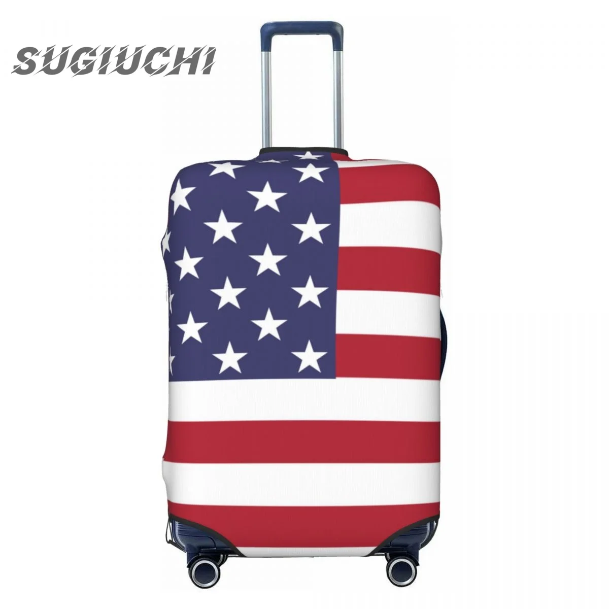 United States USA Country Flag Luggage Cover Suitcase Travel Accessories Printed Elastic Dust Cover Bag Trolley Case Protective