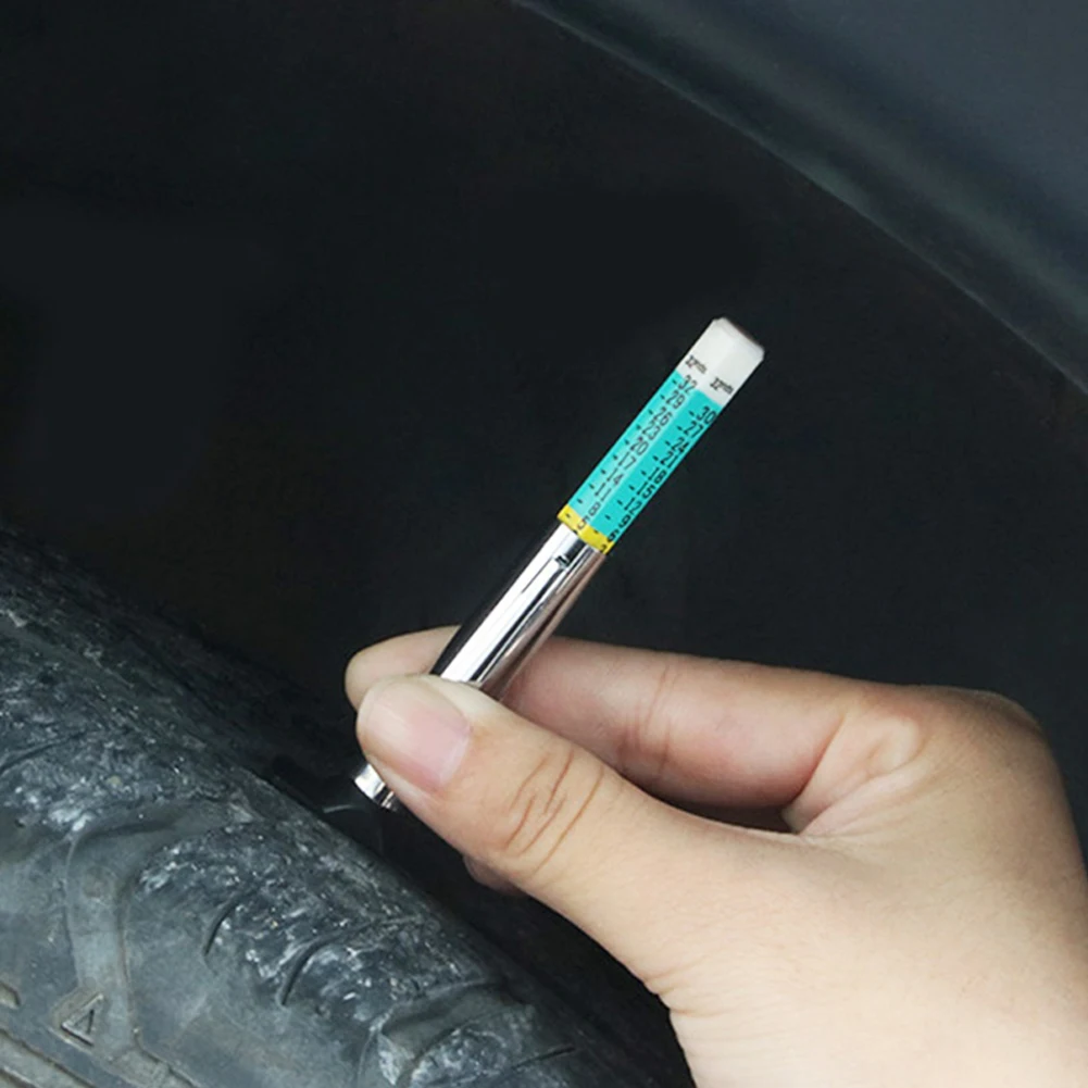 25mm Car Wheel Tyre Measuring Ruler Digital Tire Tread Pattern Depth Gauge Meter