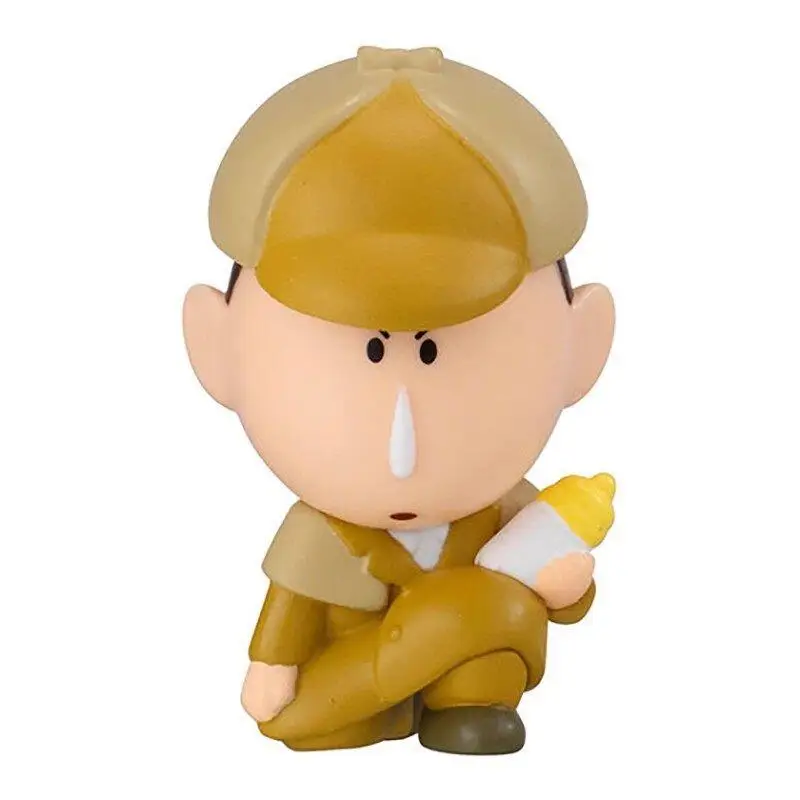 Bandai Gashapon Crayon Shin Chan Detective Style Ornament Vol 3 Action Kamen Atsushi Himawari Figures Toy Gift for Kid Mobility