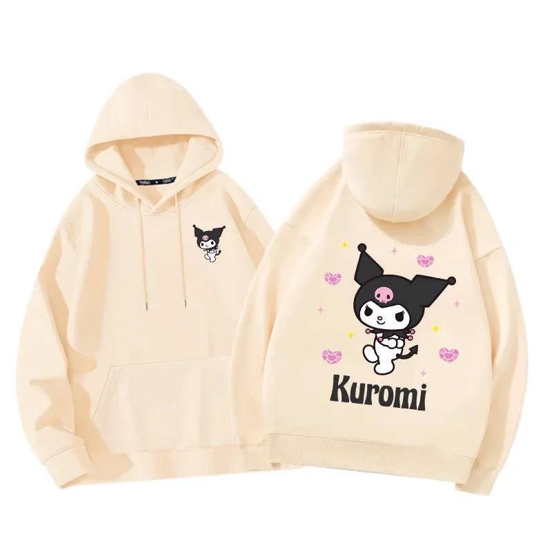 Kulomi Women's Hoodie Women's Spring and Autumn 2024 New Loose Oversize Hoodie Couple Hoodie Coat