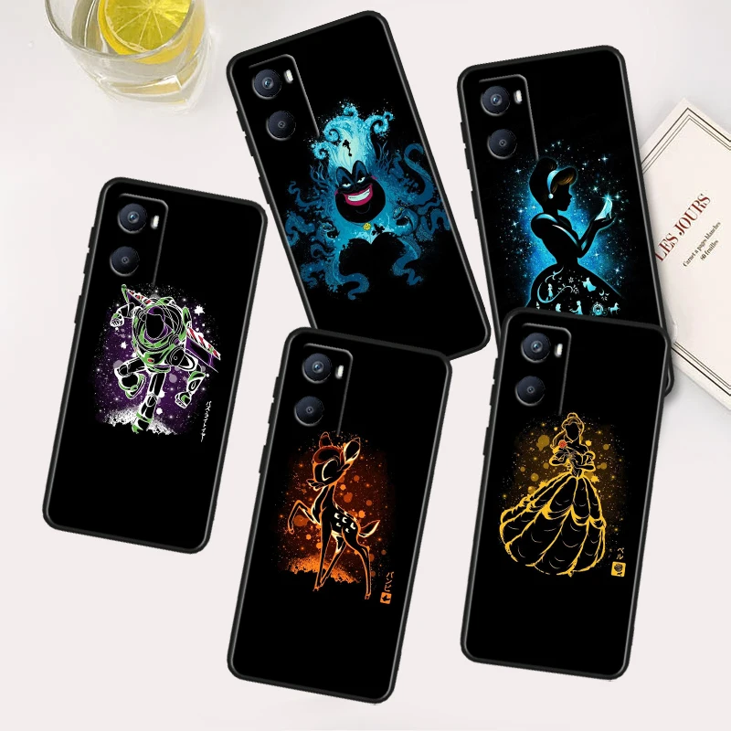 

Disney Tattoo Cartoon For OPPO A96 A94 A93 A77S A76 A74 A73 A72 A57S A56S A54S A53 A52 A15S A9 A5 Black Phone Case