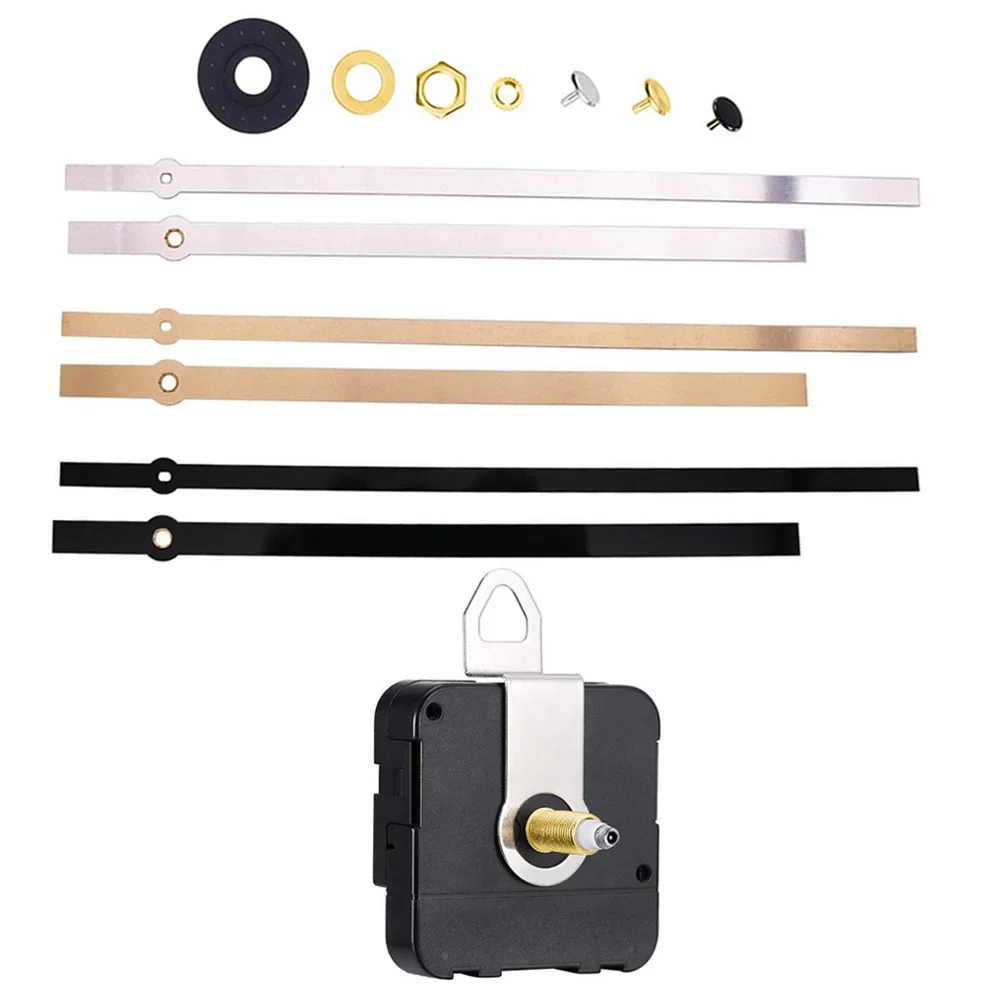 High Torque Long Shaft Clock Movement Mechanism Clock Replacement Motor With 3 Set Hands Quartz Wall Clock Repair Parts