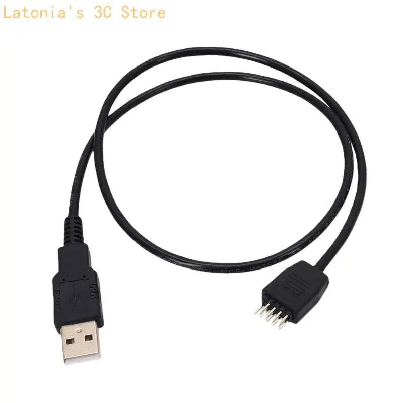 Efficient USB A To Motherboard 9Pin Extension Cable For System Upgrades X3UB