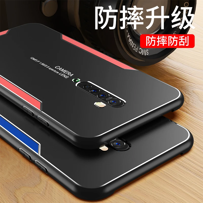 For OPPO Reno 2 Z 2Z 2F Case Luxury Hard Matte shockproof Armor protective Back Cover Case for OPPO RENO 10X ZOOM RENO2 shell