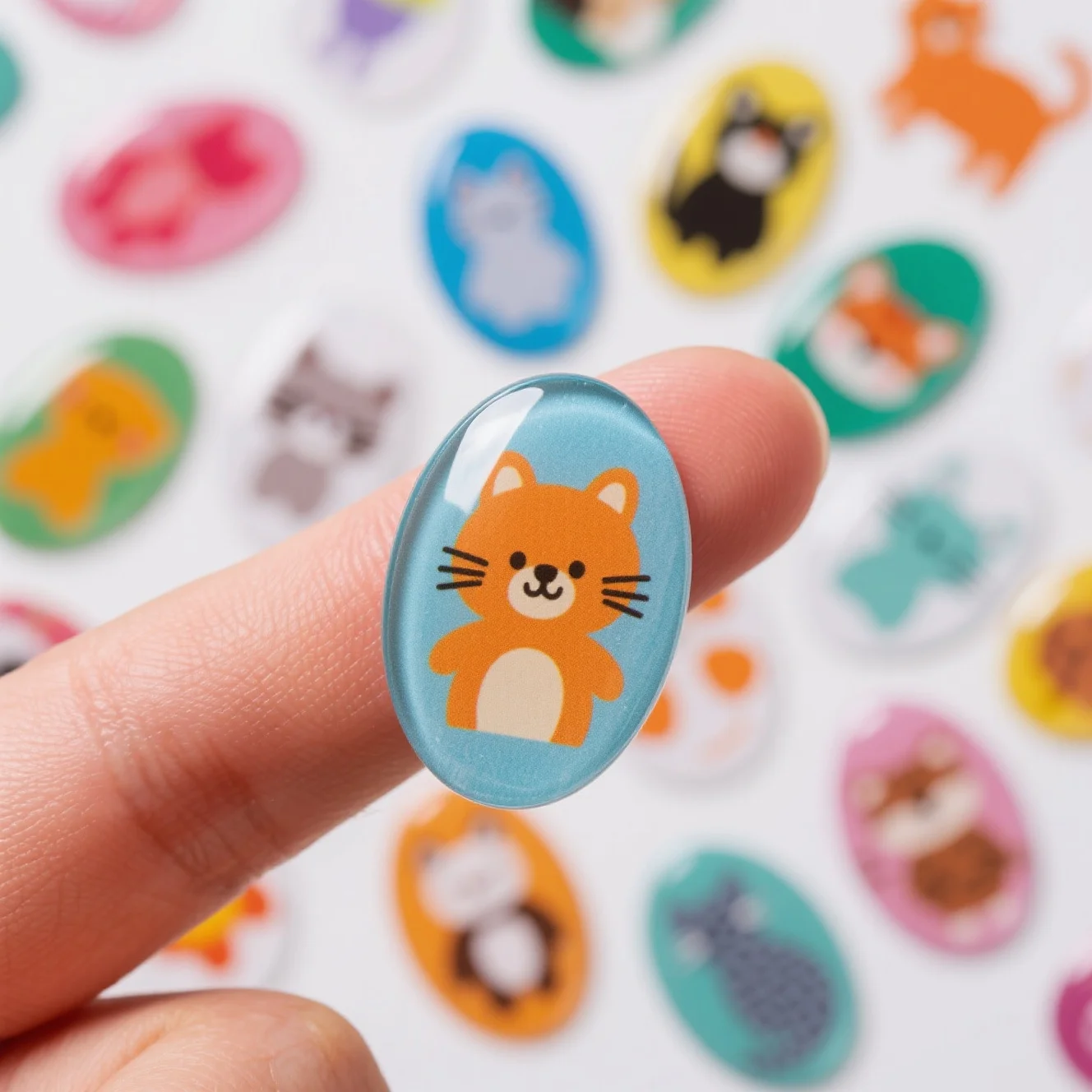 

High-Quality Epoxy Resin Dome Stickers For Nameplates And Decorative Labels