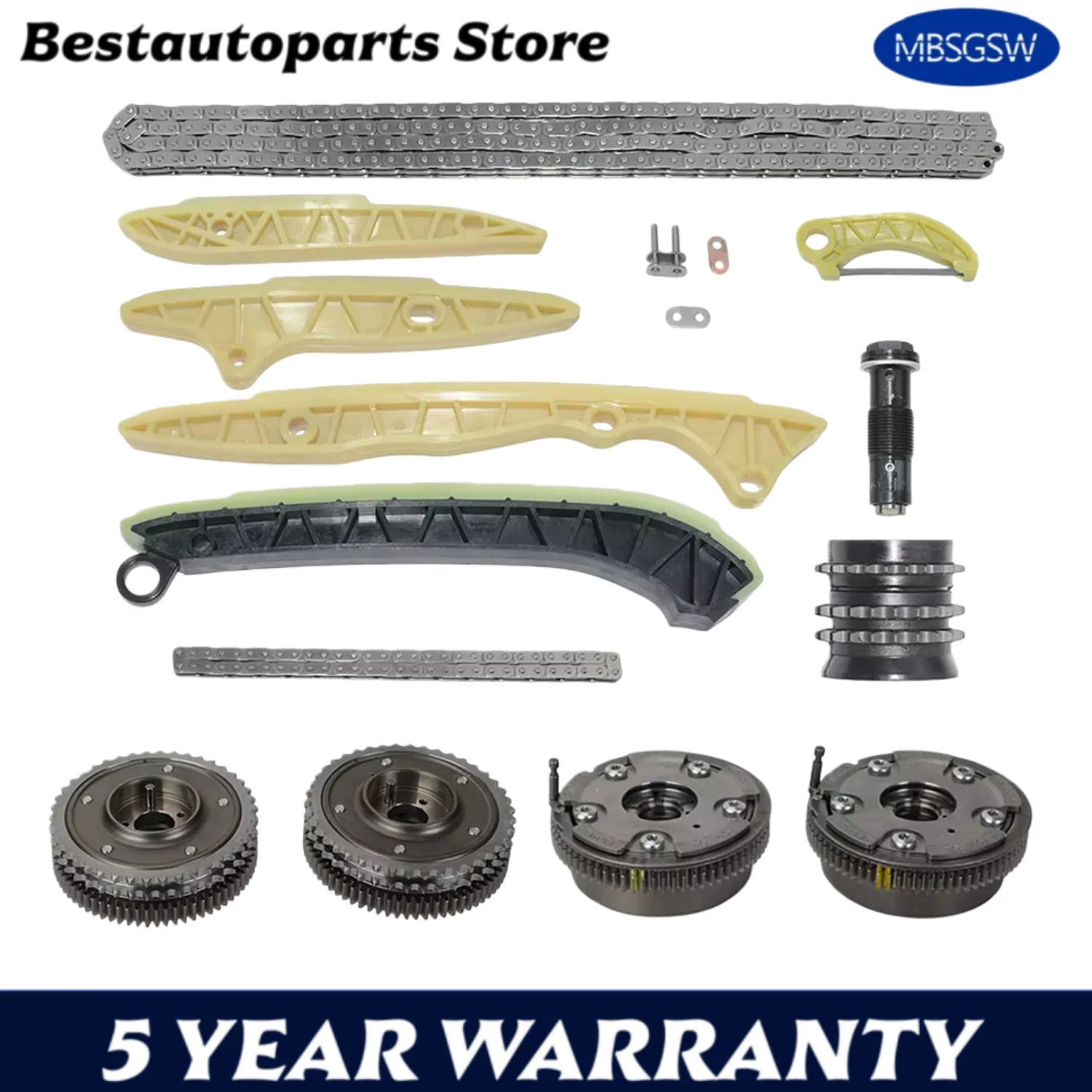 ENGINE PARTS Timing Chain Tensioner Kit Fit For Mercedes Benz M272 M273 W211 S211 W212 S212 2.5L 3.0L 3.5L 5.5L 00-24 2720505247