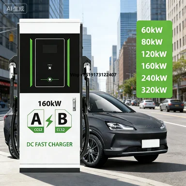 Good Price Factory Direct Sale DC Charging Pile 40-120kW CCS1/CCS2 Mobile Electric Vehicle Charger Station