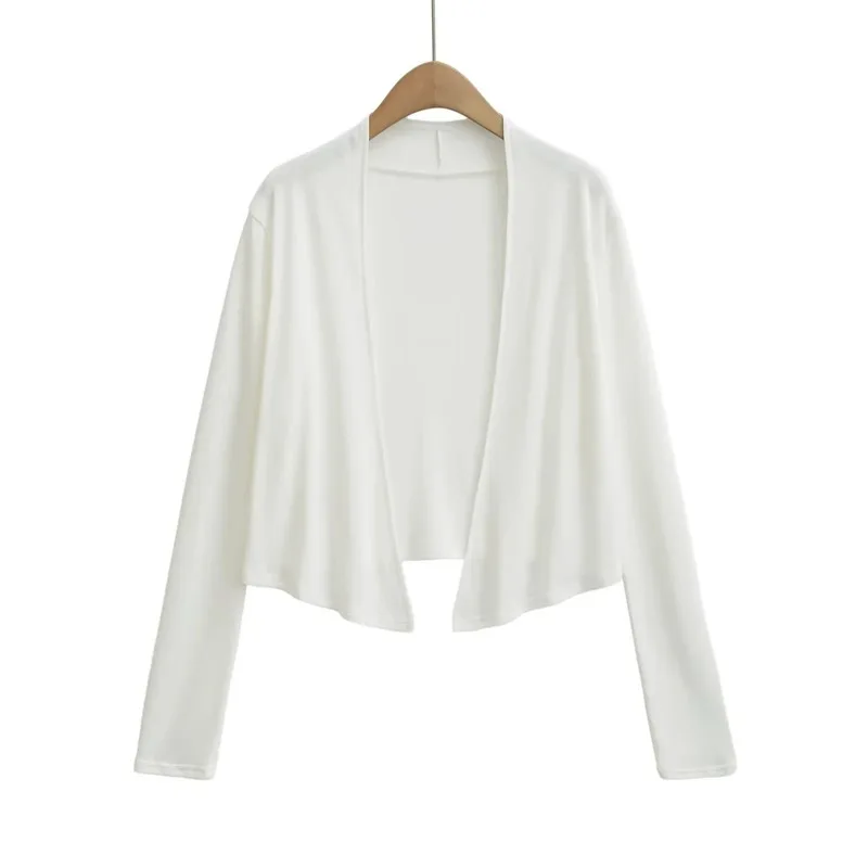 Women's New Tencel Irregular Knit Cardigan Coat European American Style Lazy Loose Fit Versatile Casual Open Fron