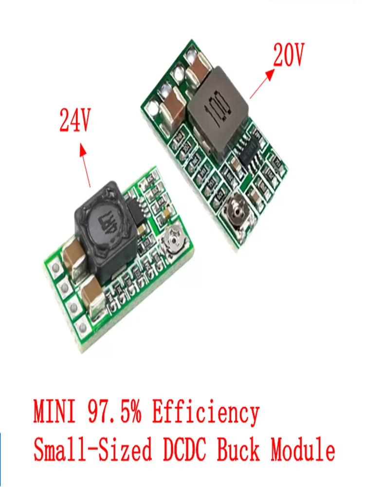 1PCS-5PCS MINI 97.5% Efficiency Compact DCDC Buck Module 4-20V/24V 12V to 5V 3A Car Use
