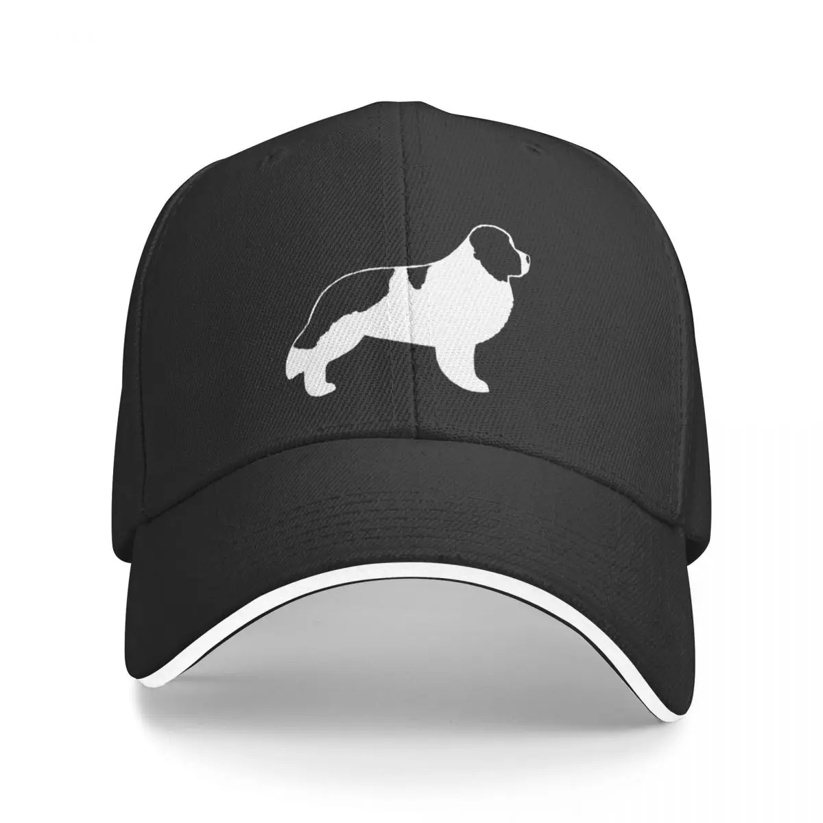 

Newfoundland Landseer Dog Breed Silhouette(s) Baseball Cap Brand Man cap Hat Beach derby hat Hats Man Women's