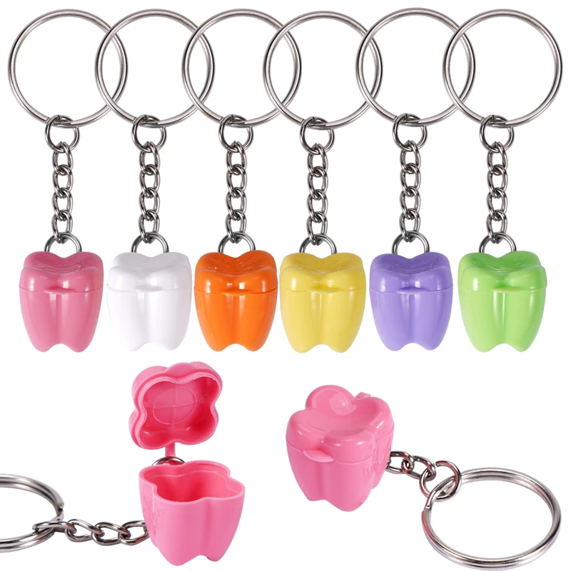 20pcs Milk Teeth Storage Box Lost Teeth Saver Keychain Lovely Mini Baby Tooth Collect Organizer Case Baby Souvenir