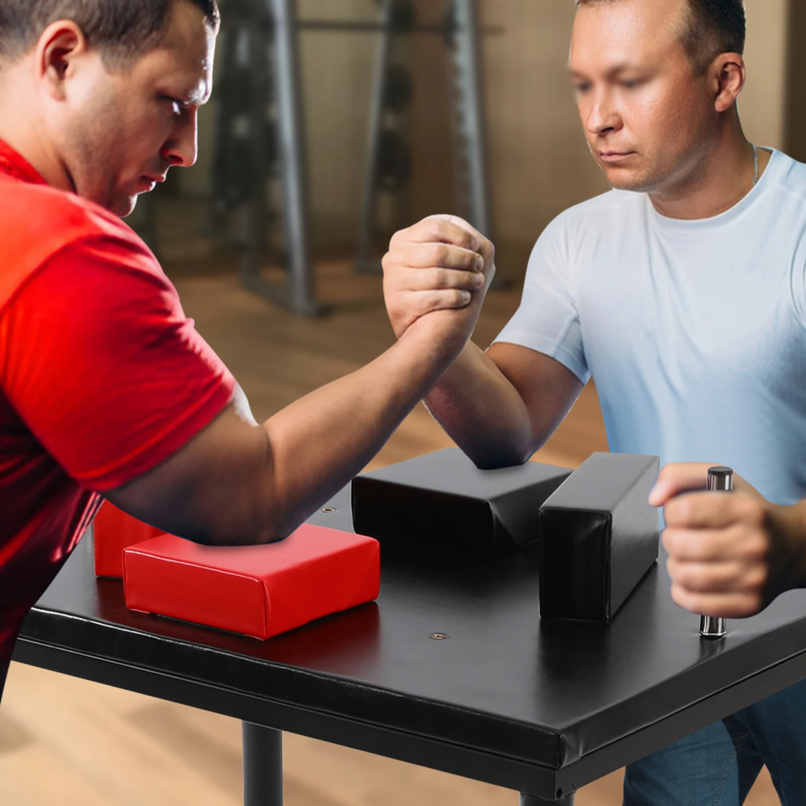 

Professional Arm Wrestling Tournament Table - Standard Wrist Support Stand, Durable Battle Platform for Competitive Matches