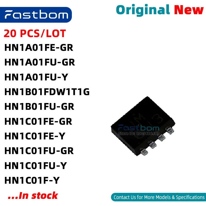 HN1C01FU-Y HN1A01FU-GR HN1C01FU-GR HN1B01FU-GR HN1A01FE-GR HN1B01FDW1T1G HN1C01FE-Y HN1C01F-Y HN1C01FE-GR HN1A01FU-Y SOT-563 New