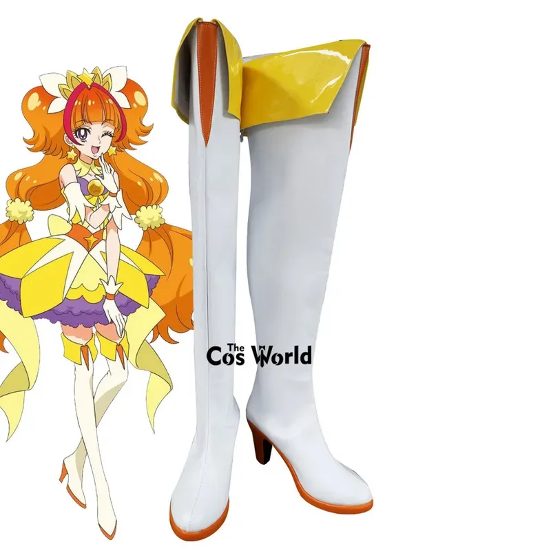 

Pretty Cure Precure Cure Twinkle Аниме Настроить Косплей Туфли на высоком каблуке Сапоги