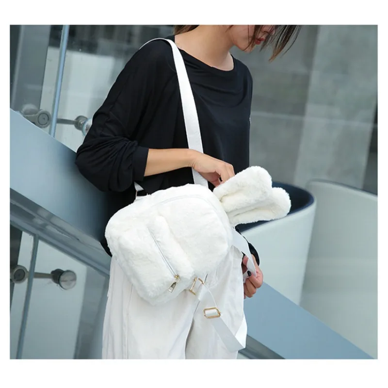 حقائب مدرسية صلبة من القطن ذات جودة عالية وسعة كبيرة للنساء، جيب داخلي بسحاب، حقائب ظهر حلوة بسيطة ومتعددة الاستخدامات