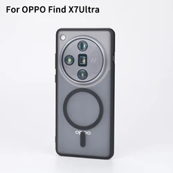 Magnetic Case For OPPO OPPO Find X7 Ultra Shockproof Magsafe Wireless Charging Clear Phone Cover