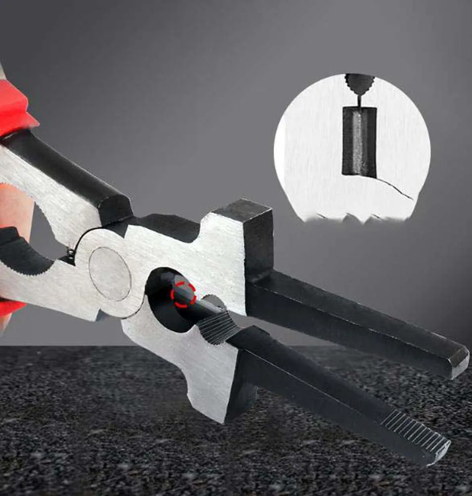 Flat Mouth Pincers Welding Pliers Metal Fabrication Workshop Auxiliary Tool Single Piece Package Multifunctional Design