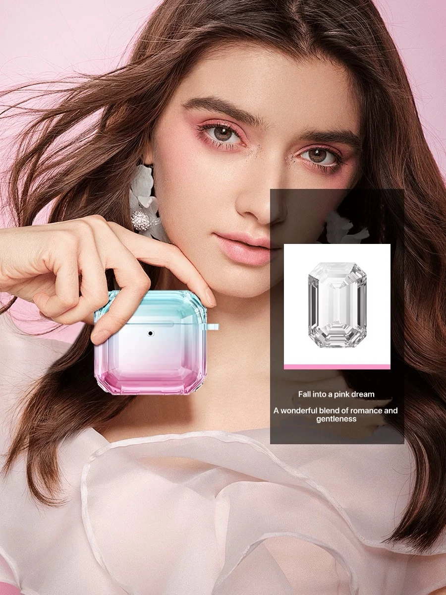 مناسب لغطاء حماية سماعة الرأس AirPods، جراب واقٍ ممتاز من السيليكون الناعم، جراب شامل مضاد للسقوط