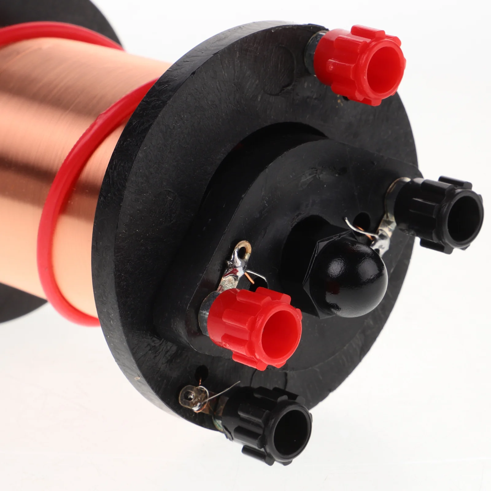 Cewka elektromagnetyczna do eksperymentów fizycznych, wytrzymały materiał miedziany, solidny solenoid do celów edukacyjnych, idealny do elektromagnetyki.