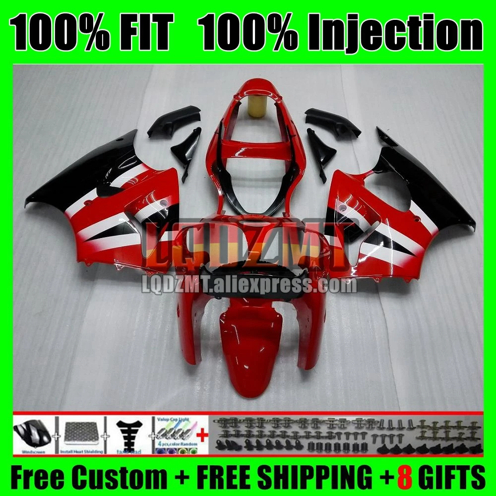 ZX636 Bodys For KAWASAKI NINJA ZX 6R 636 6 R 2000 2001 2002 43No.21 600CC ZX-6R ZX600 ZX-636 ZX6R 00 01 02 Fairing Factory red