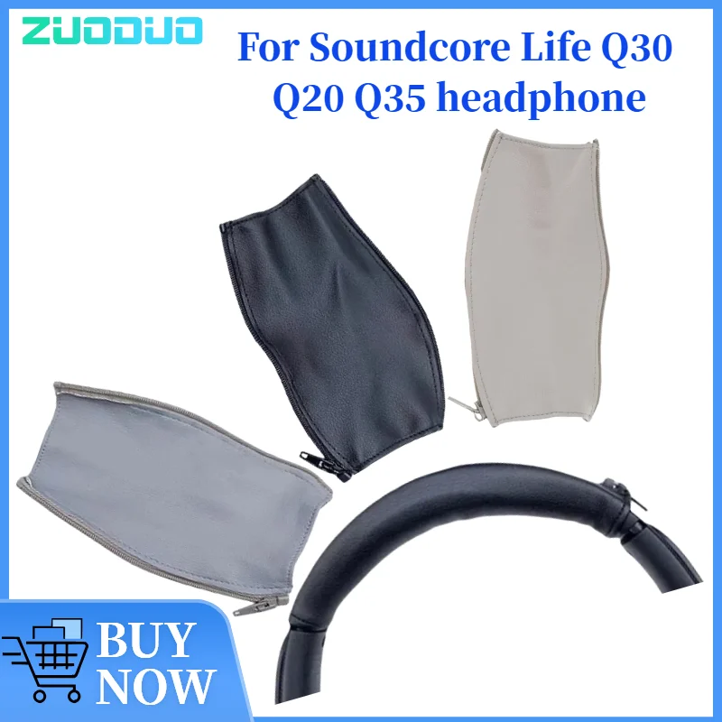 

Replacement Protein Leather Headband Pad Kit for Soundcore Life Q30 Q20 Q35 Headphones Easy DIY Installation