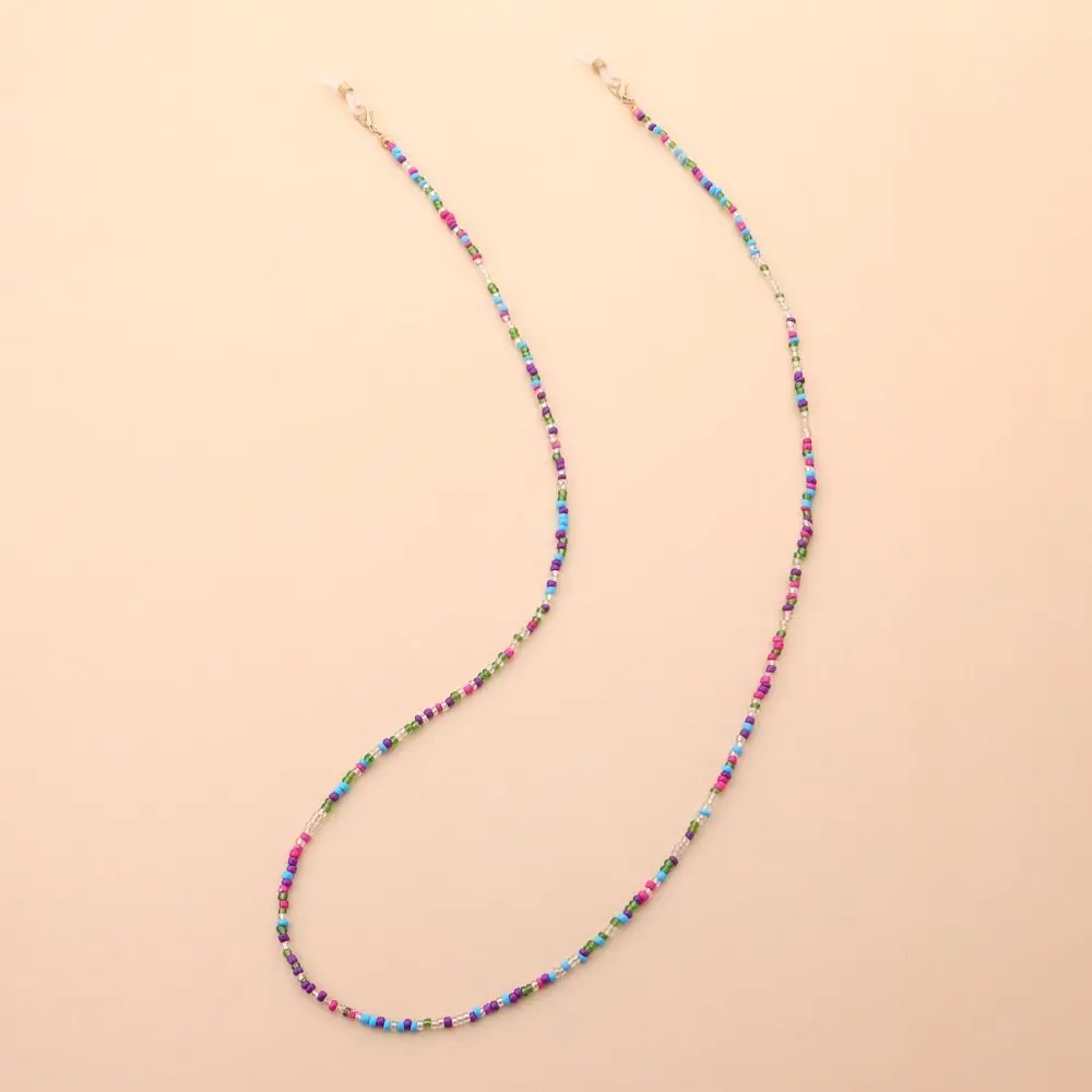 

Metal Chain Colorful Bead Glasses Chain Colorful Neck Strap String Sunglasses Chains Anti-lost Bohemia Style Eyeglass Lanyard