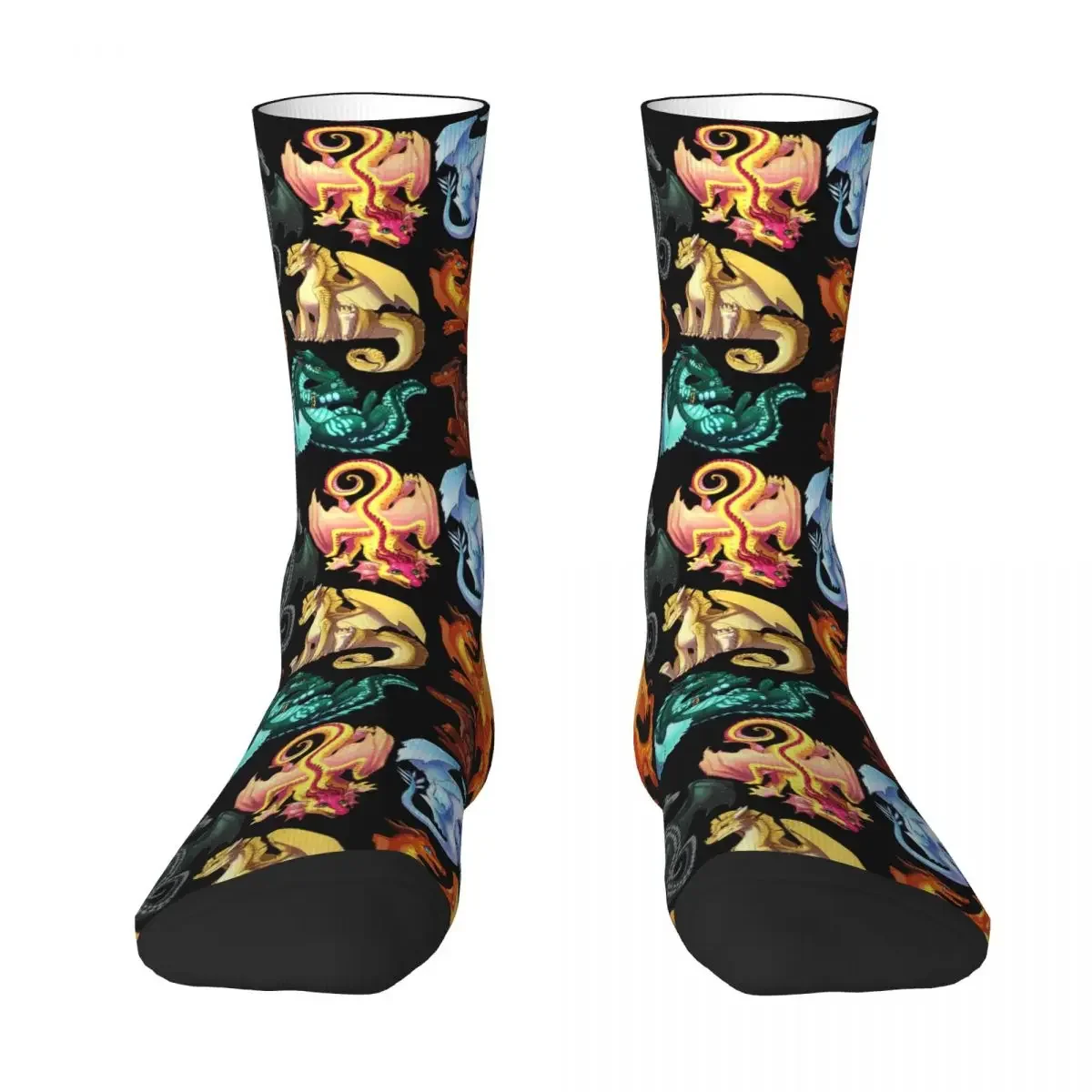 Wings Of Fire - Jade Winglet Dragonets Moonwatcher Socks Harajuku Stockings All Season Long Socks Accessories for Unisex