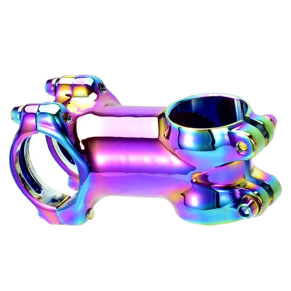 جودة الجبلية الملونة الجذعية الطريق الجبلية دراجة الجذعية 7 درجة Steerer 31.8 مللي متر دراجة المقود قوس قزح الجذعية #6