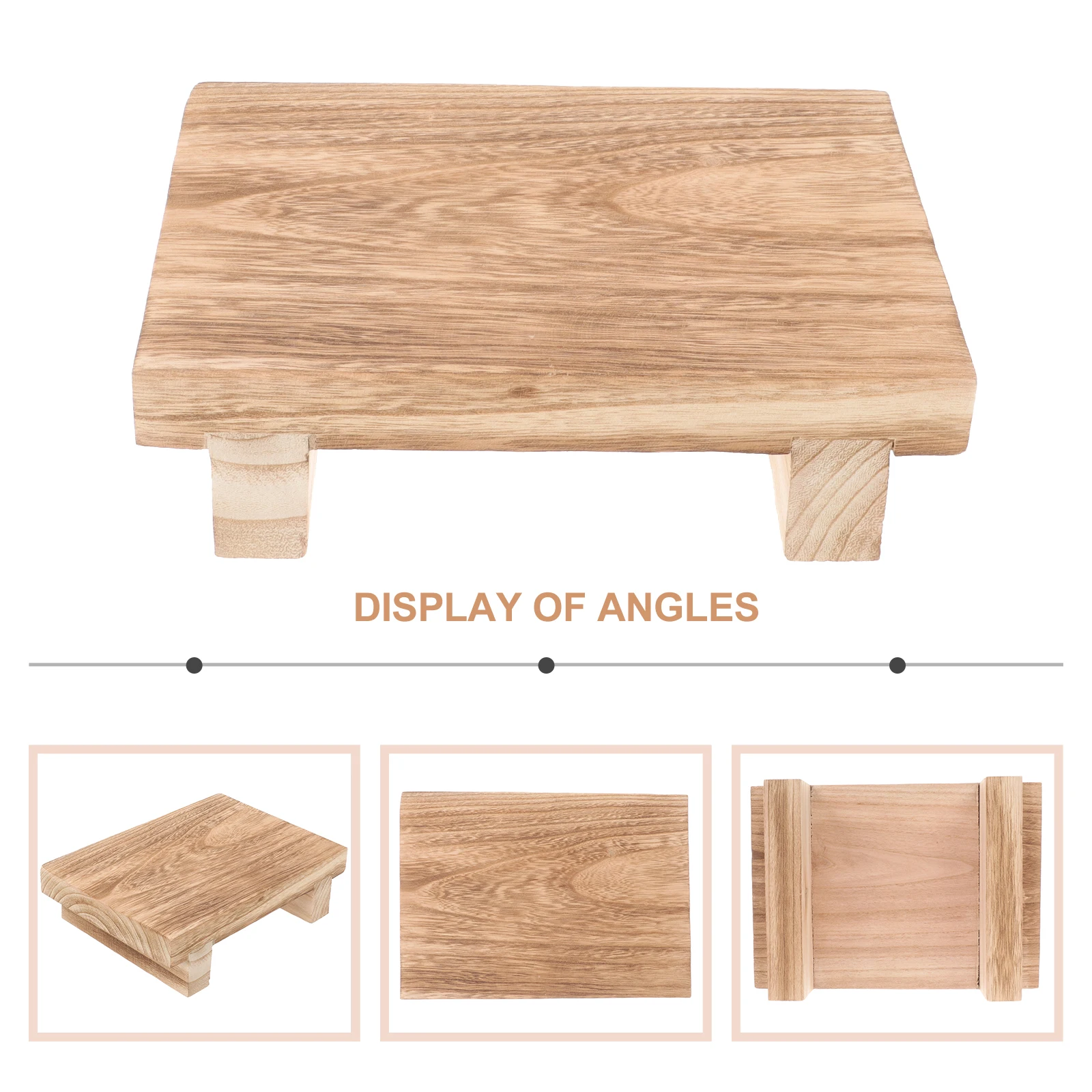 

Wooden Foot Stable Support Lightweight Easy Carry Home Furniture Bedroom Bedside Step Stool Kids Bench Wood StoolWood Step Stool