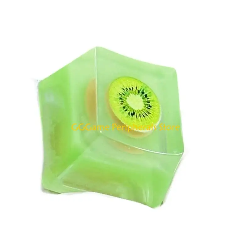 U55B LED kompatible gekreuzte Wellenmechanikschlüsselcap mit Jelly Theme Strawberry verschiedene Fruchtdesign -Harzschlüsselcap