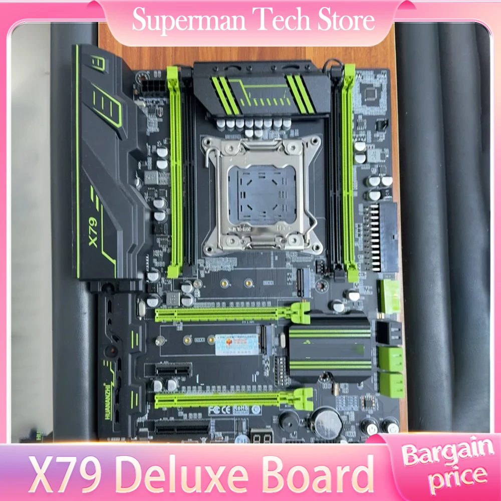 Материнская плата для HUANANZHI X79 LGA2011 ATX SSD с поддержкой памяти REG ECC X79 Роскошная доска