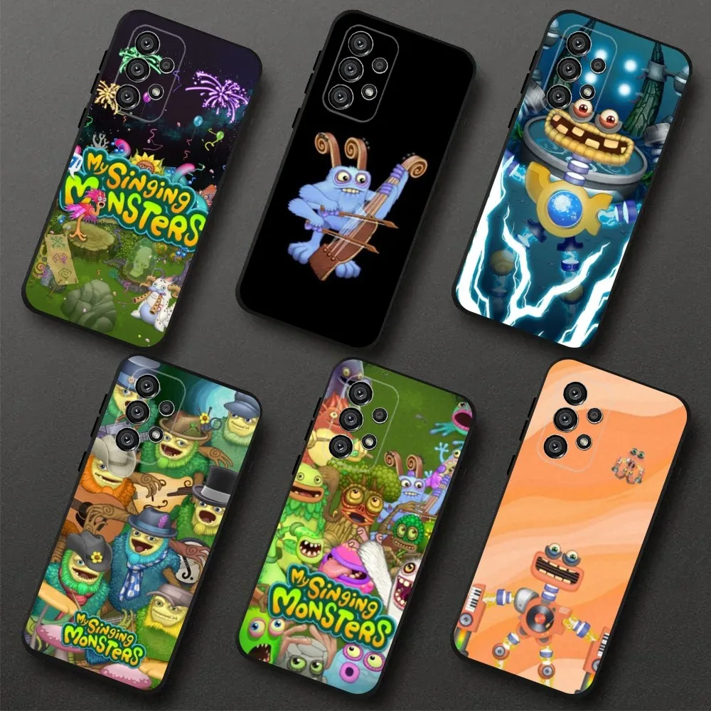 

My Singing M-Monsters Phone Case For Samsung Galaxy A20,A21s,A22,A31,A32,A52,A53,A72,73,A80,A91 Soft Black Cover
