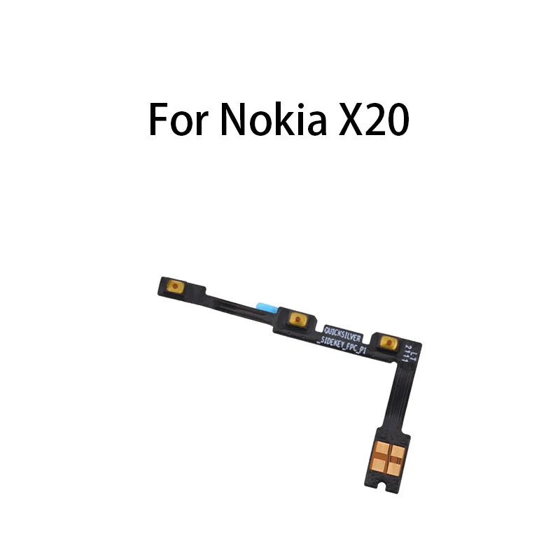 

GEFEBSI Power ON OFF Mute Switch Control Key Volume Button Flex Cable For Nokia X20