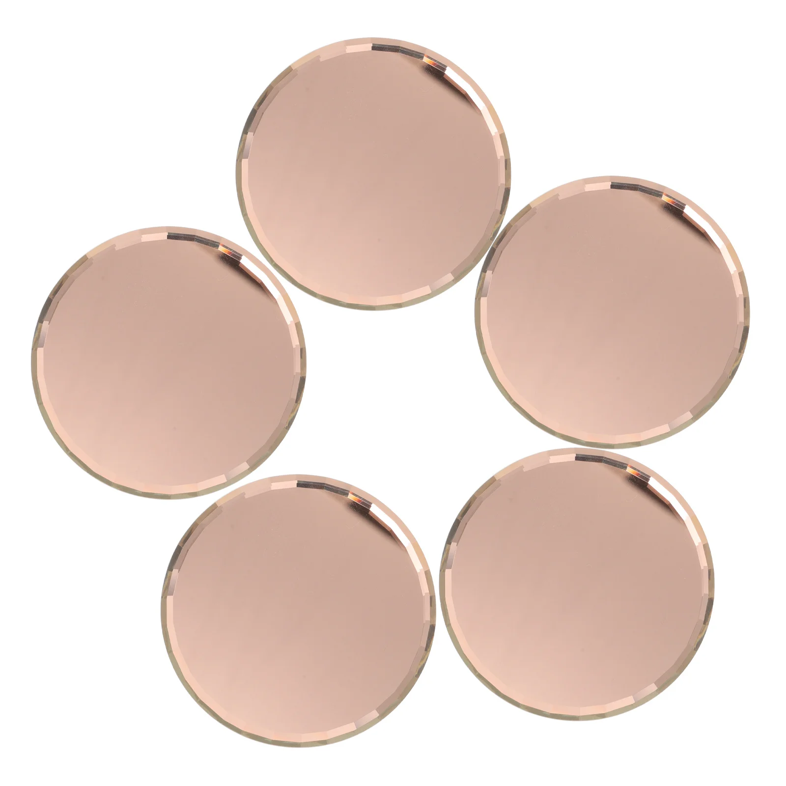 5 pezzi strumenti per l'estensione delle ciglia supporto rotondo superficie liscia decorativa colla per ciglia pallet organizzatore per l'estensione delle ciglia supporto per ciglia