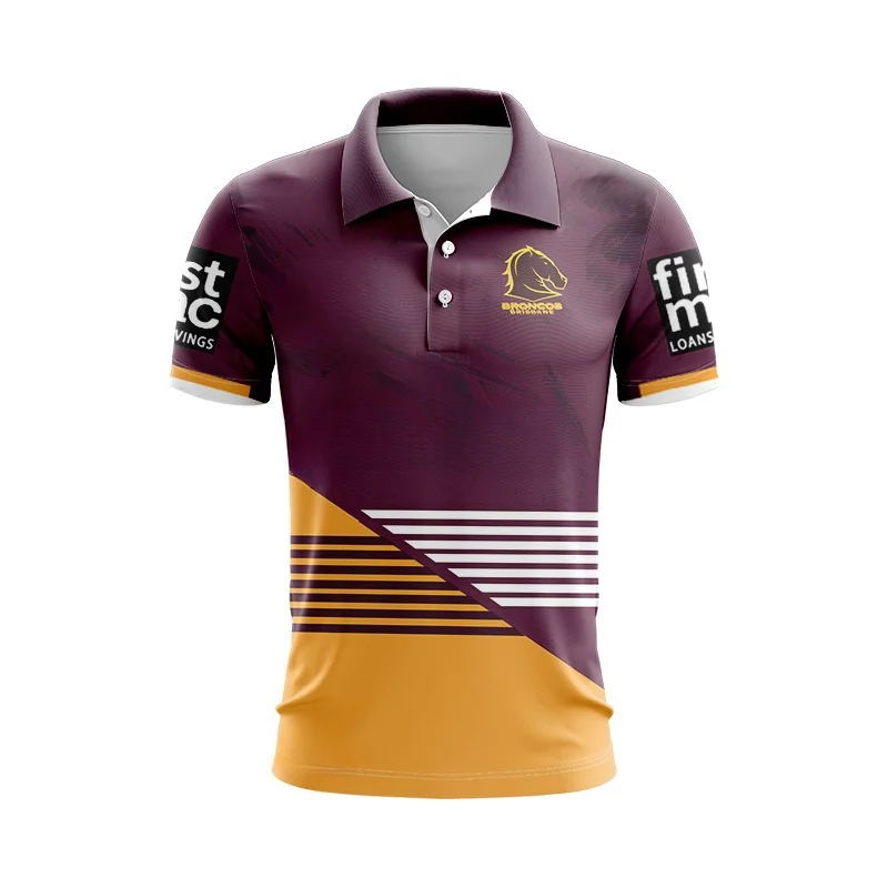 

POLO 2023 Brisbane Broncos Olive Shirt