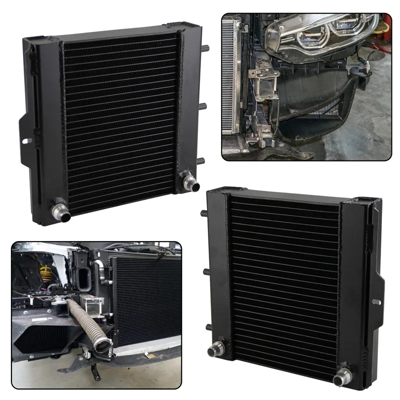 Performance Left & Right Secondary Auxiliary Radiators Fit for BMW F87 F80 F83 M2 M3 M4 S55 3.0L 2015-2020