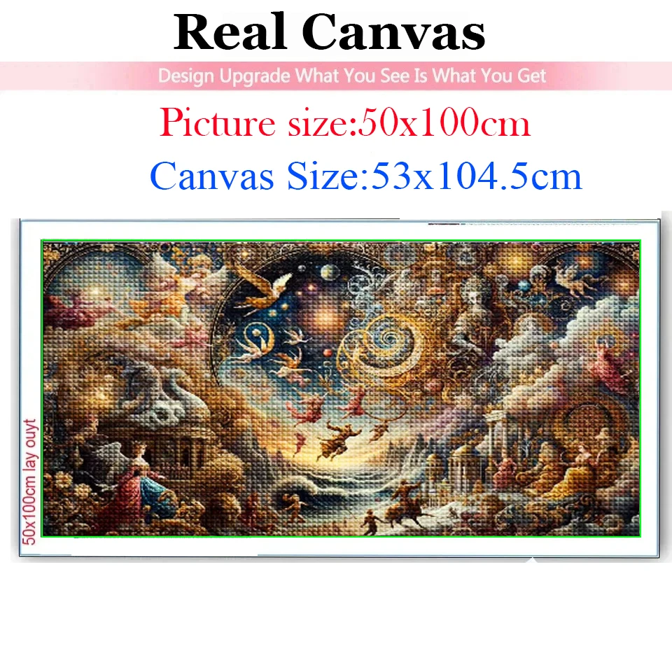 DIY Diamond Painting Fairy Tales,Russian Motifs,Cosmos,Universe,Mystic Myth Landscape Full Round Square Diamond Embroidery Sale