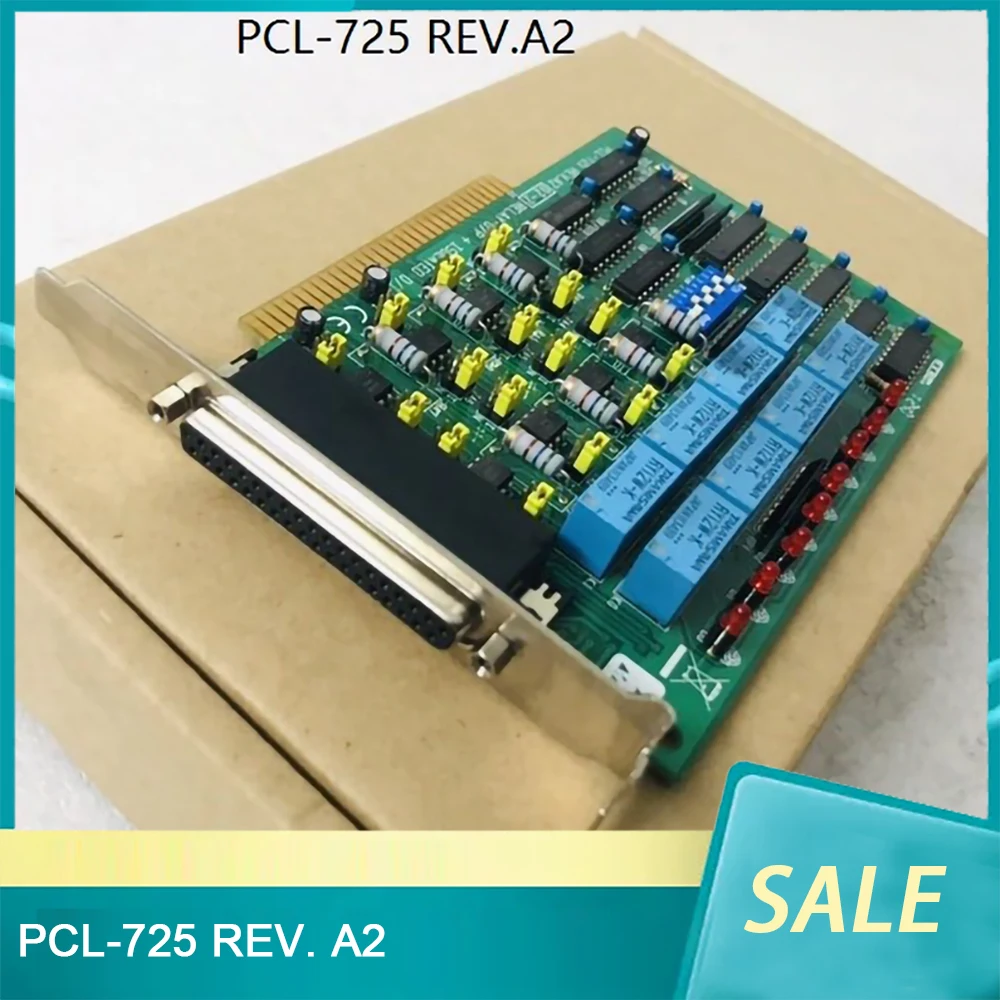 

PCL-725 REV. A2 02-2 For Advantech Data Acquisition Card ISA Bus 8-way Relay Output I / O Card Before Shipment Perfect Test