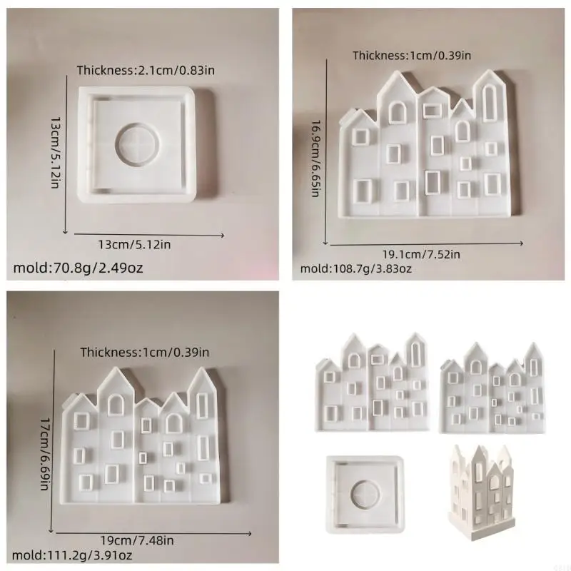 

Easy to Use Silicone Mold for Crafting Plaster Houses Great for Enthusiasts