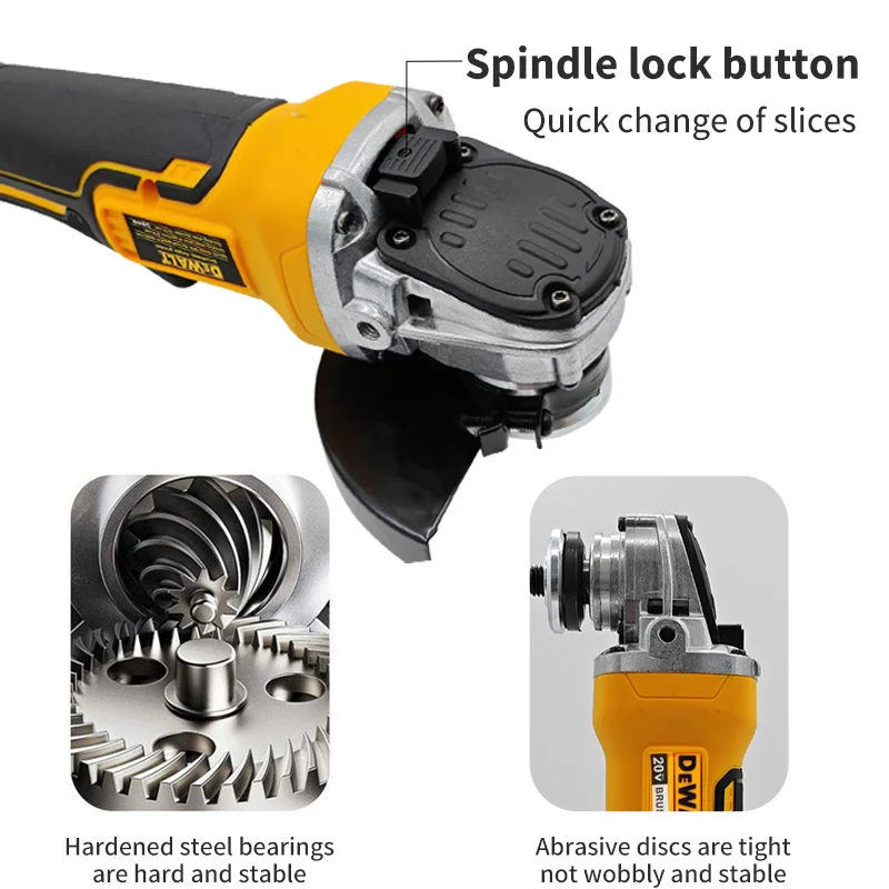 ديوالت 125 مللي متر DCG405 اللاسلكي زاوية طاحونة فرش المعادن القاطع النجارة ساندر لبطاريات ديوالت 20 فولت