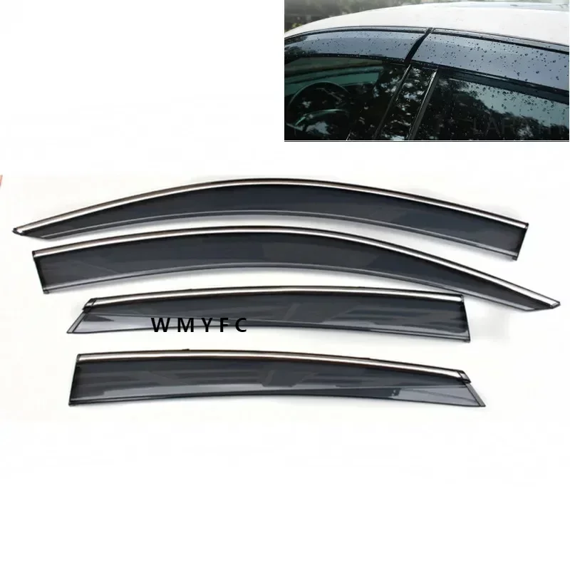 

Window Visor Vent Shade Sun Rain Deflector Guard For Honda civic 10th gen 2016 2017 2018 2019 2020 Side Window Deflectors 4pcs