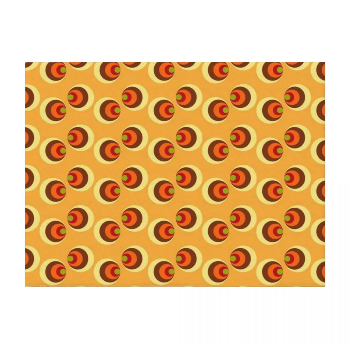 

Groovy 70s Auburn Yellow and Red Pattern Throw Blanket Blankets Sofas Of Decoration Tourist Custom for sofa Blankets