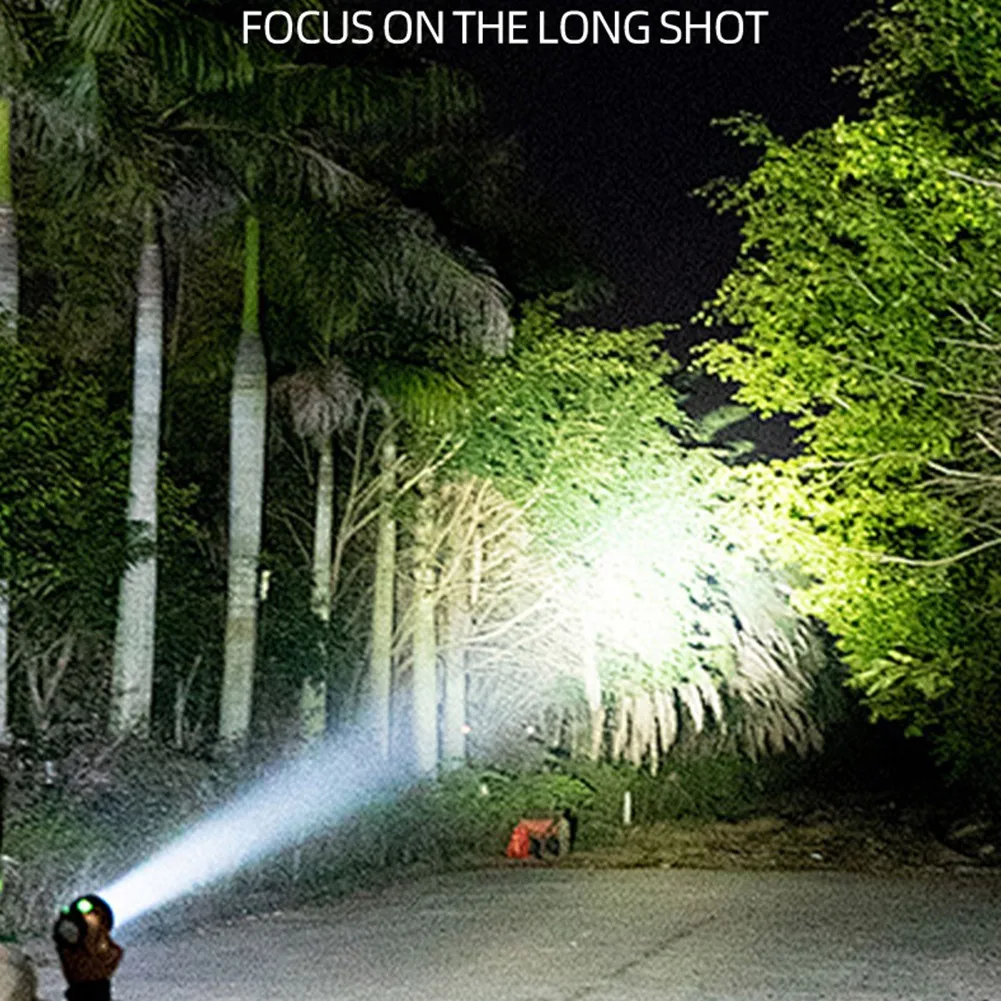 T36C Zoom Taschenlampe Auto Tragbare Arbeitsleuchte Multifunktions Outdoor LED Warnung Suchscheinwerfer Rot