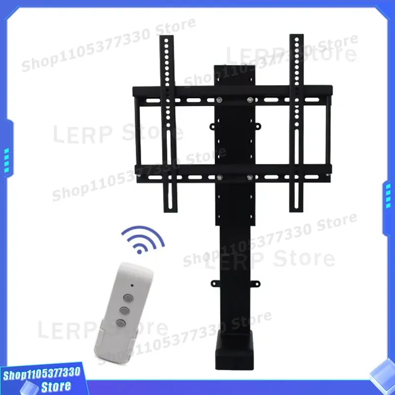 Electric TV Lift Stand with Remote Control for LCD LED Plasma Television Adjustable Height Motorized Desk Mount Furniture