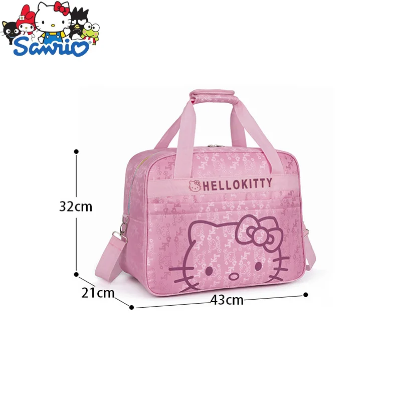 Kawaii Sanrio Hello Kitty Duffel Bag Handbag Travel Bag Y2k Hello Kitty Large Capacity Shoulder Bag Backpack Birthday Gifts