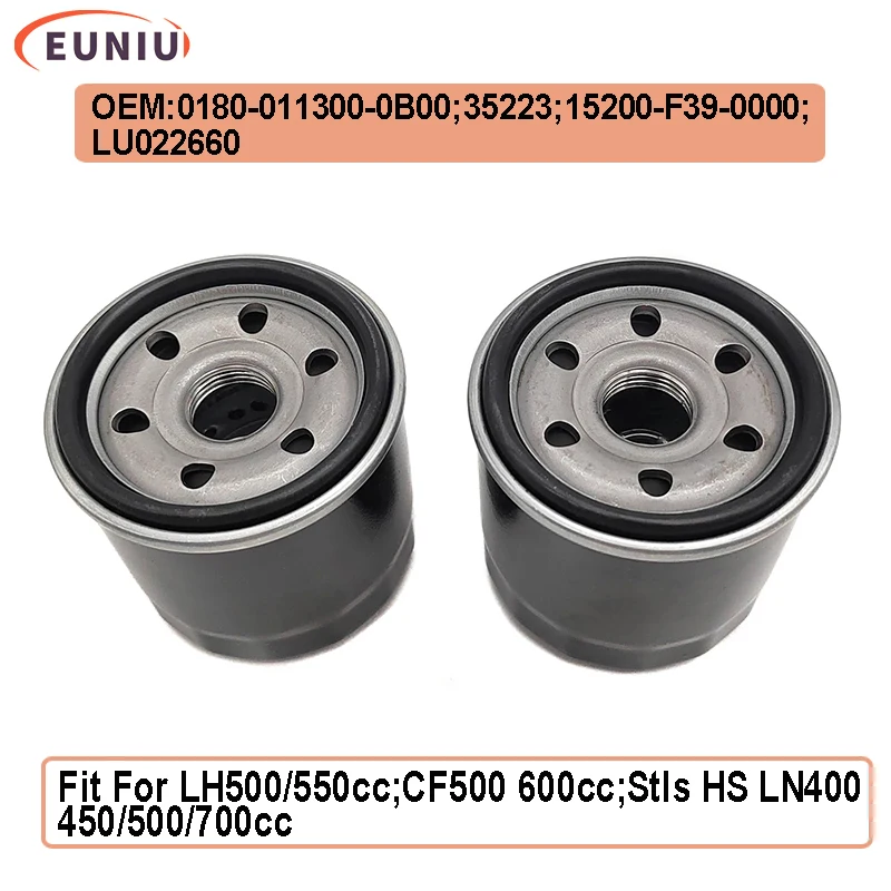 2PC Oil Filter For LH 500 550 ATV UTV LH500 500 PROMAX E4 T-BOSS 550 E4 M550 E2 M550L 500 T3b EFI M 550 500 E4 500 T3b 35223